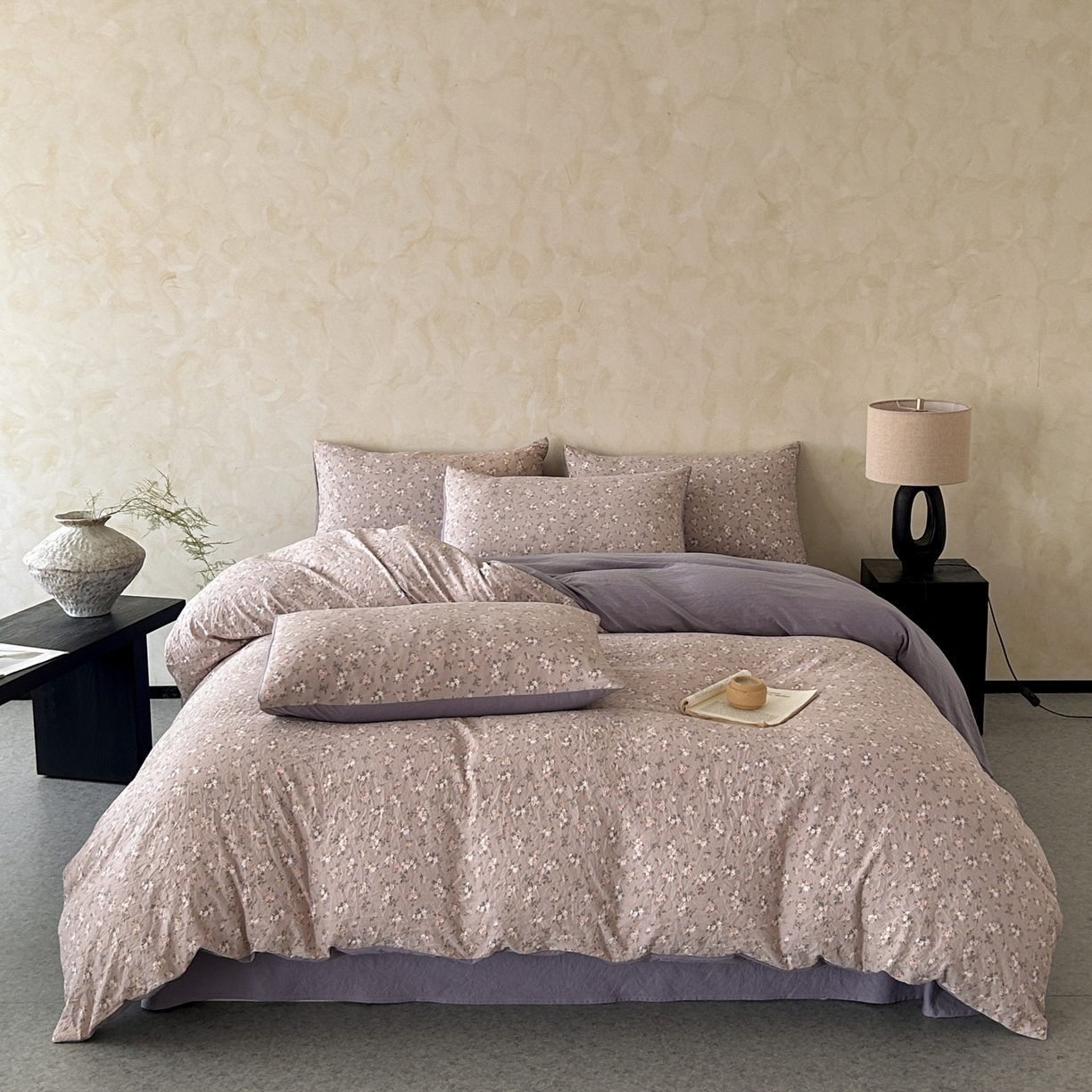 如约 2025新款A类珍珠棉四件套 梦华录黄