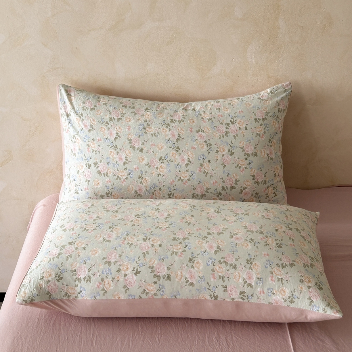 91家纺网 家纺一手货源 找家纺 如约 2025新款A类珍珠棉四件套 花盏绿