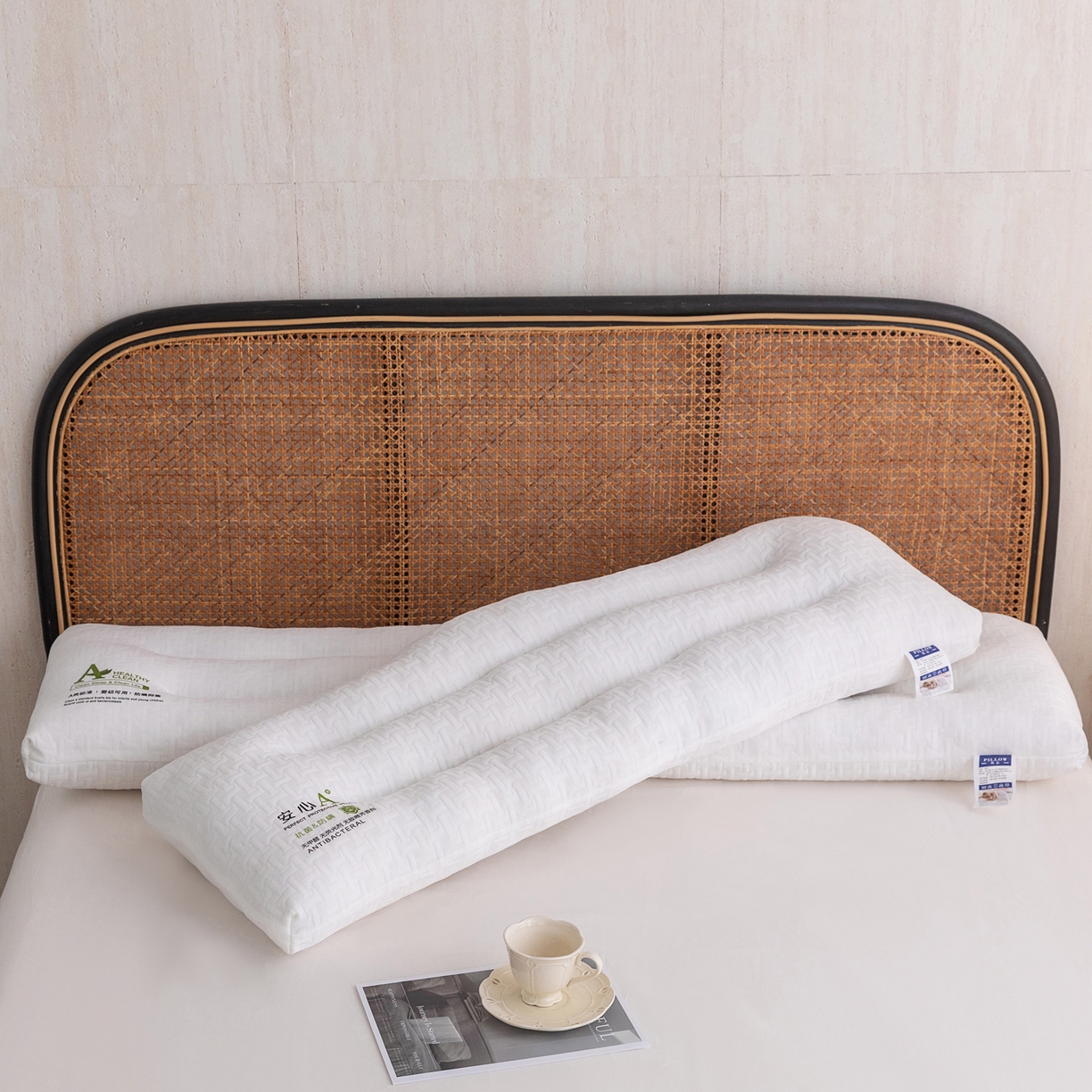 91家纺网 家纺一手货源 找家纺 （总）芯奇想 2025新款长枕头针织定型枕双人枕芯床头靠垫芯亲子枕情侣枕头