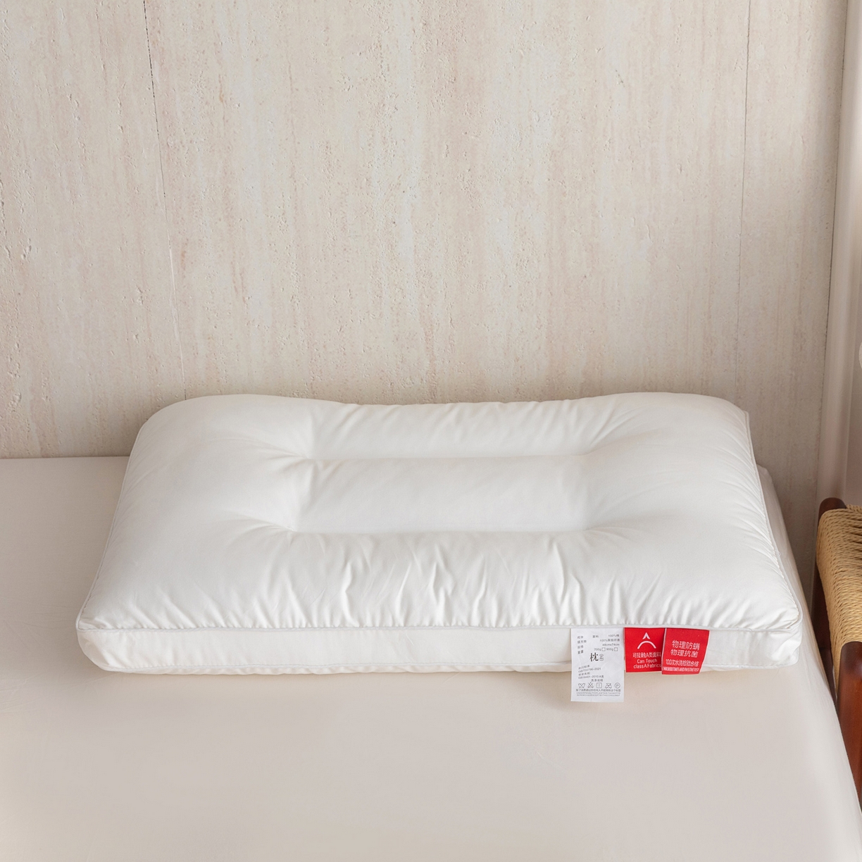 91家纺网 家纺一手货源 找家纺 （总）芯奇想 2025新款全棉立体三防枕芯单人护颈枕羽丝绒枕枕头枕芯