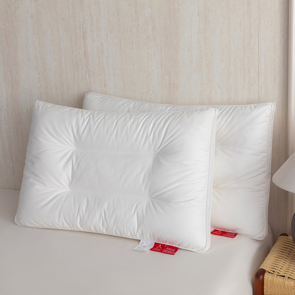 91家纺网 家纺一手货源 找家纺 （总）芯奇想 2025新款全棉立体三防枕芯单人护颈枕羽丝绒枕枕头枕芯