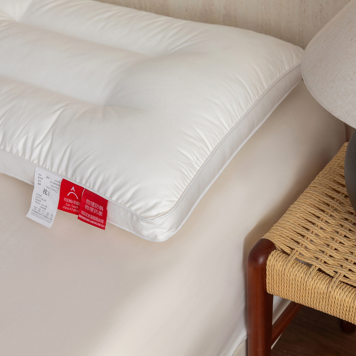 91家纺网 家纺一手货源 找家纺 （总）芯奇想 2025新款全棉立体三防枕芯单人护颈枕羽丝绒枕枕头枕芯