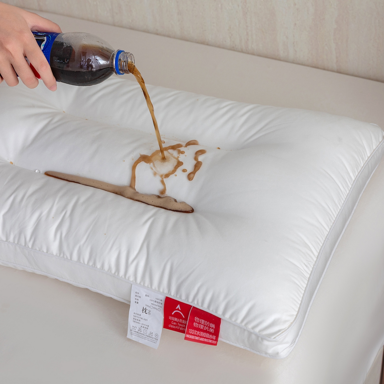 91家纺网 家纺一手货源 找家纺 （总）芯奇想 2025新款全棉立体三防枕芯单人护颈枕羽丝绒枕枕头枕芯