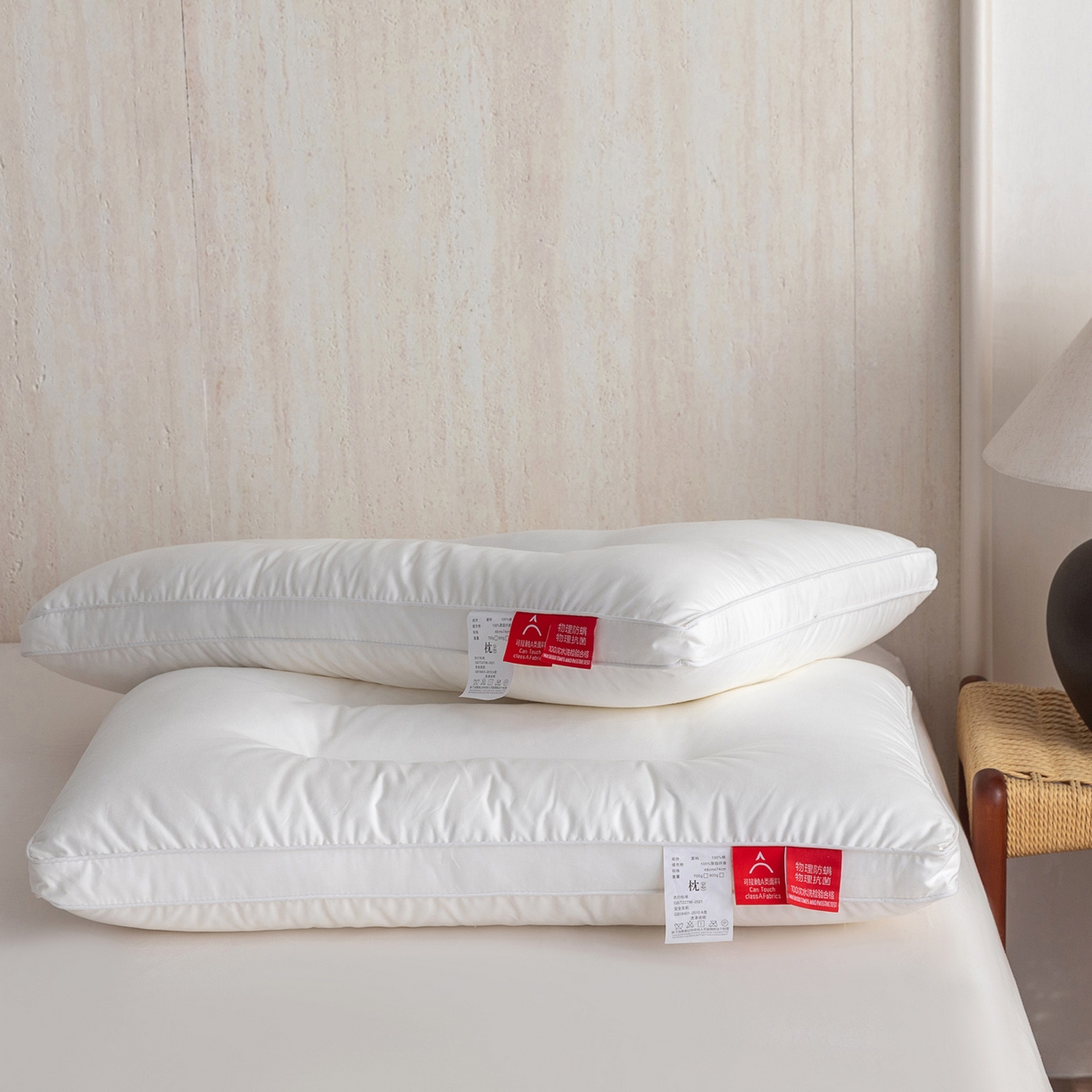 91家纺网 家纺一手货源 找家纺 （总）芯奇想 2025新款全棉立体三防枕芯单人护颈枕羽丝绒枕枕头枕芯