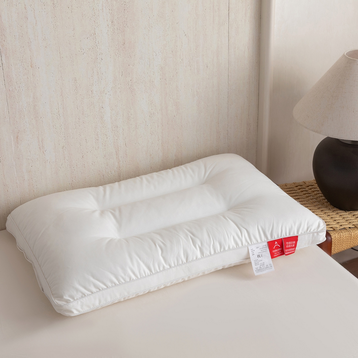 91家纺网 家纺一手货源 找家纺 （总）芯奇想 2025新款全棉立体三防枕芯单人护颈枕羽丝绒枕枕头枕芯
