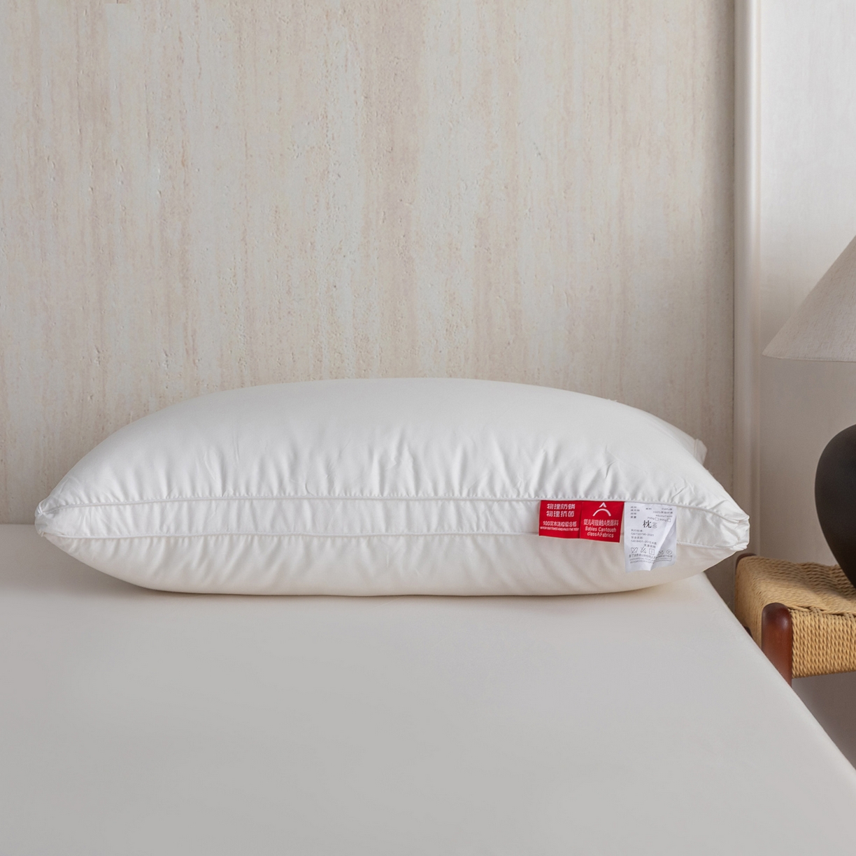 91家纺网 家纺一手货源 找家纺 （总）芯奇想 2025新款全棉立体三防单人酒店枕羽丝绒枕枕芯枕头