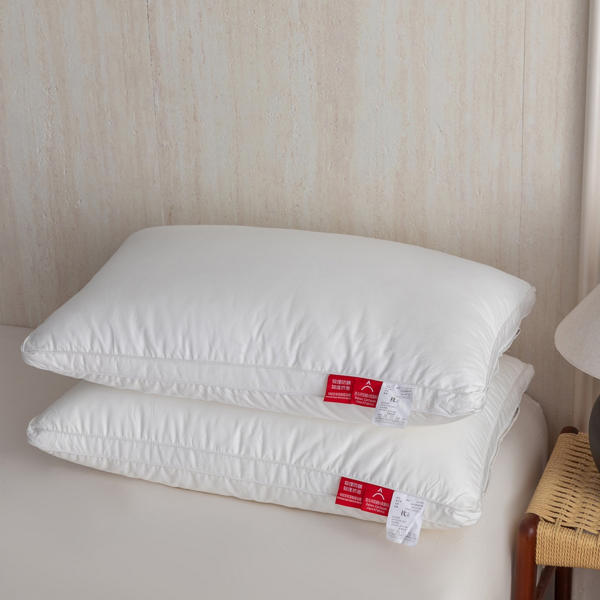 91家纺网 家纺一手货源 找家纺 （总）芯奇想 2025新款全棉立体三防单人酒店枕羽丝绒枕枕芯枕头
