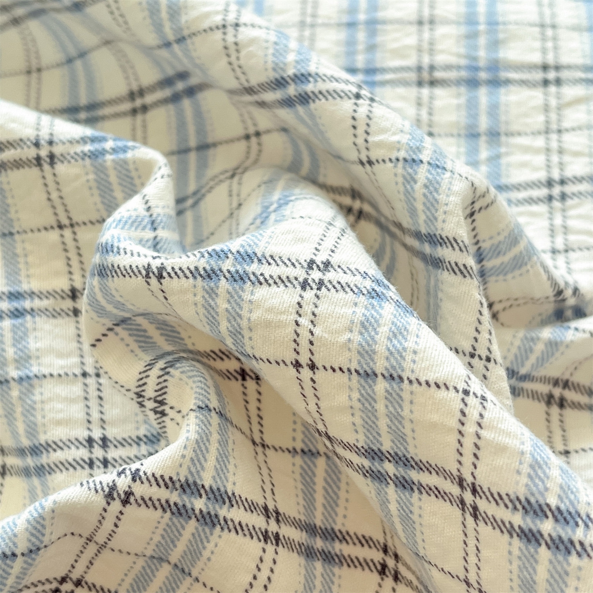 91家纺网 家纺一手货源 找家纺 如约 2025新款木棉双层纱印花四件套 罗格先生兰