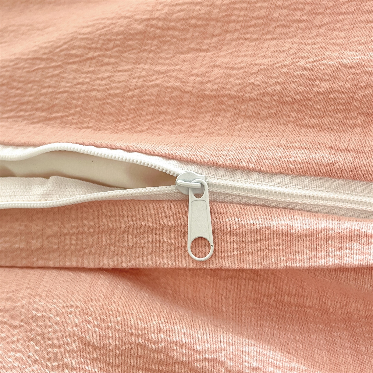 91家纺网 家纺一手货源 找家纺 如约 2025新款木棉双层纱印花四件套 朝颜