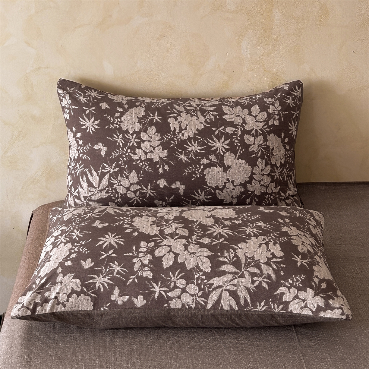 91家纺网 家纺一手货源 找家纺 （总）如约 2025新款A类亲肤水洗原麻印花四件套