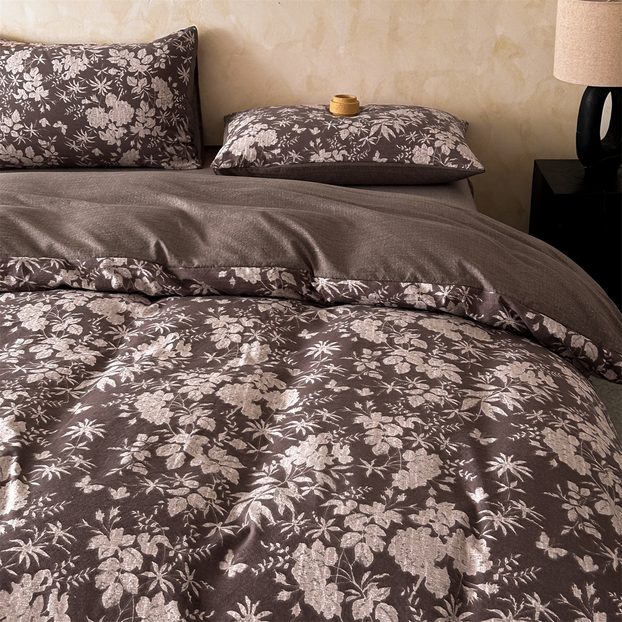 91家纺网 家纺一手货源 找家纺 （总）如约 2025新款A类亲肤水洗原麻印花四件套