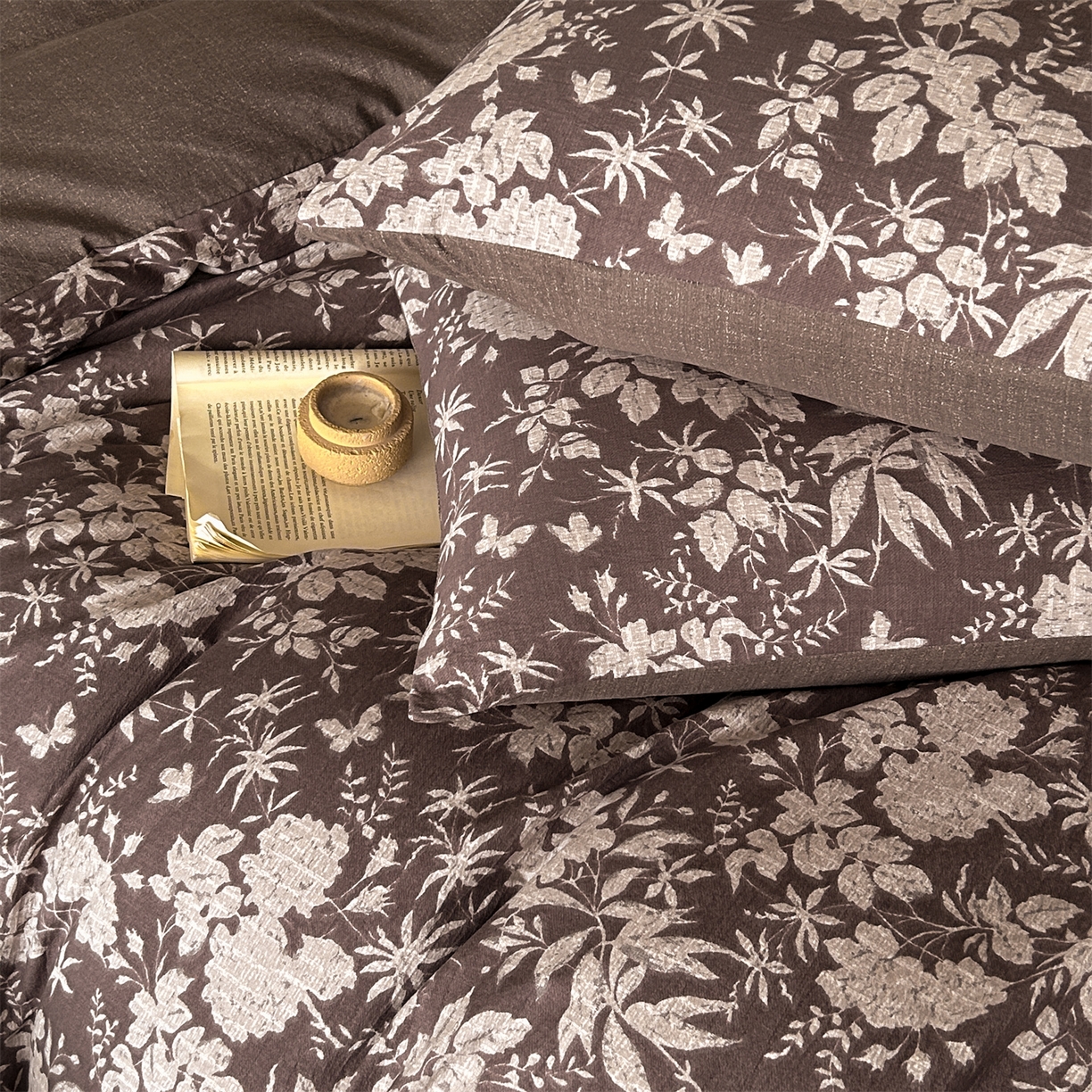 91家纺网 家纺一手货源 找家纺 （总）如约 2025新款A类亲肤水洗原麻印花四件套