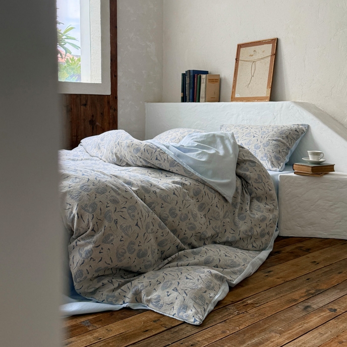 91家纺网 家纺一手货源 找家纺 （总）山舍家居 2025新款全棉纯棉色织提花四件套-雾璃（会员-20元 活动后限价298元）