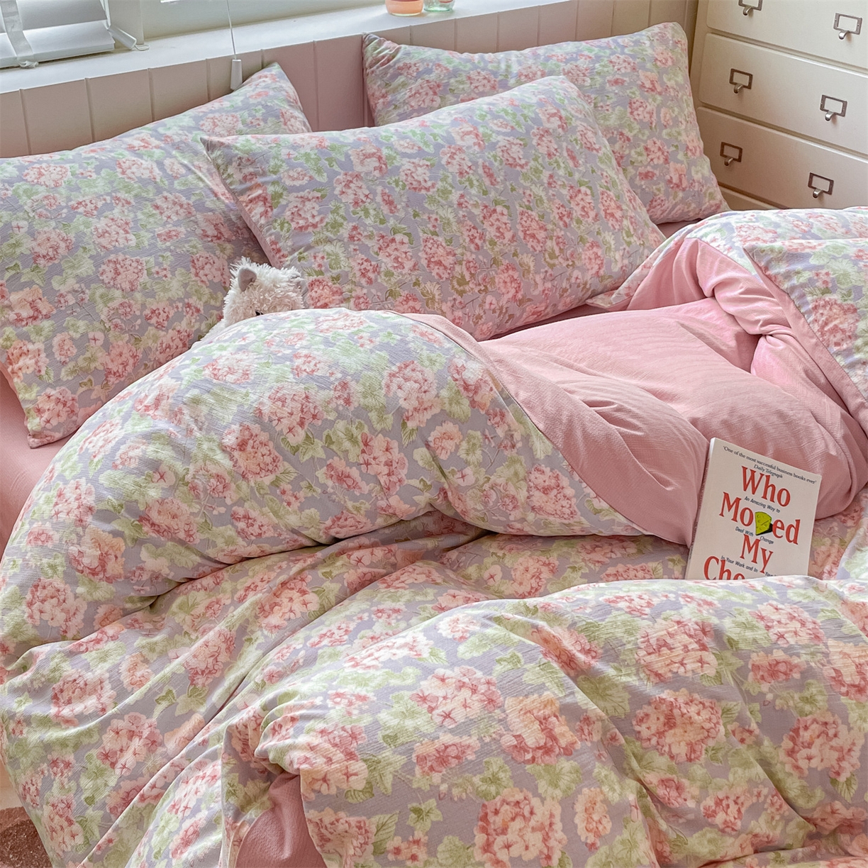 91家纺网 家纺一手货源 找家纺 如约 2025秋冬新款A类亲肤棉印花套件 珠华