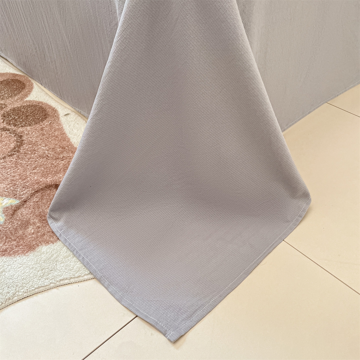 91家纺网 家纺一手货源 找家纺 如约 2025秋冬新款A类亲肤棉印花套件 莫兰灰