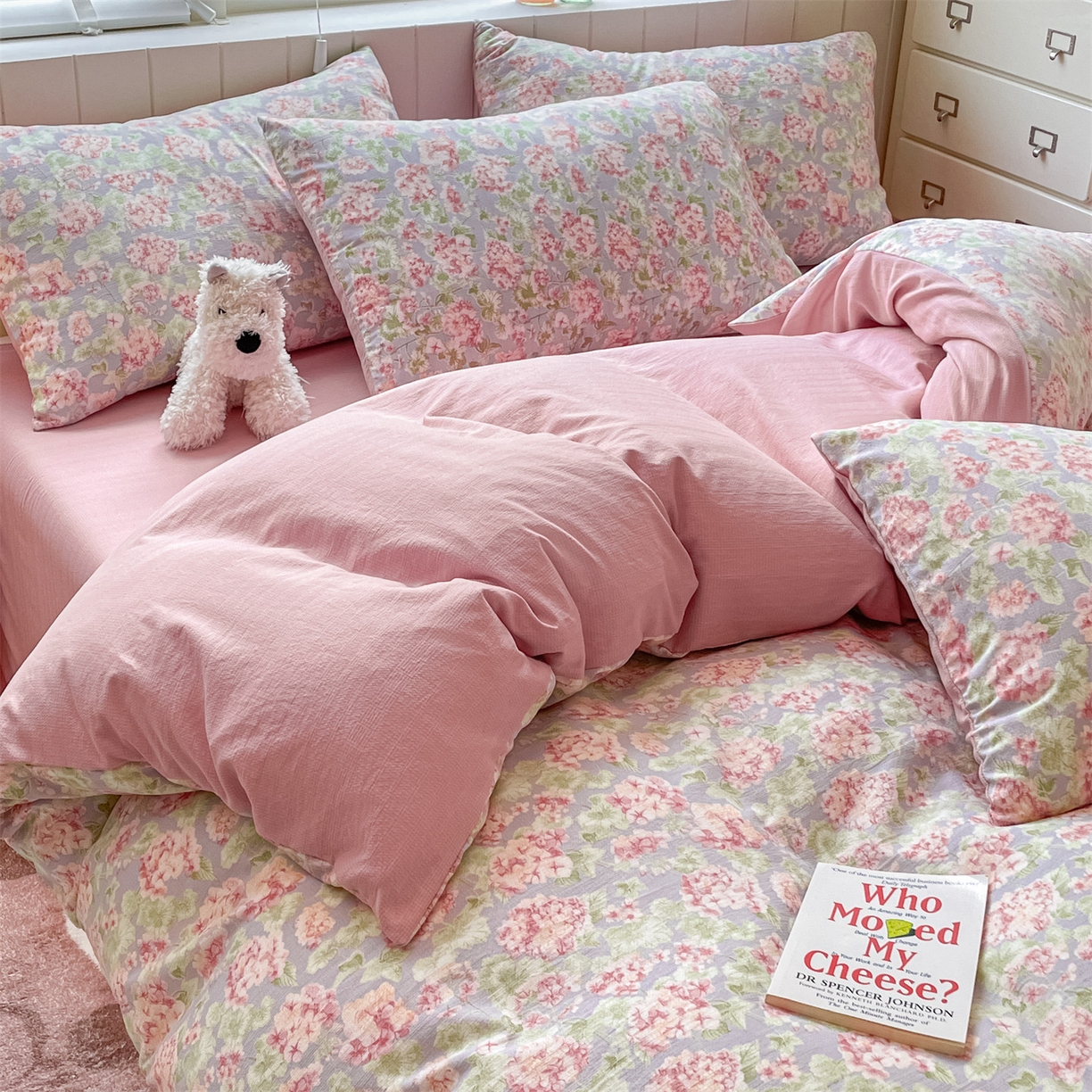 91家纺网 家纺一手货源 找家纺 如约 2025秋冬新款A类亲肤棉印花套件 珠华