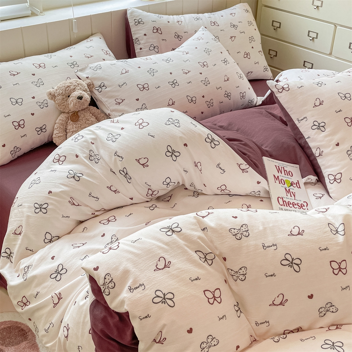 91家纺网 家纺一手货源 找家纺 如约 2025秋冬新款A类亲肤棉印花套件 艺术