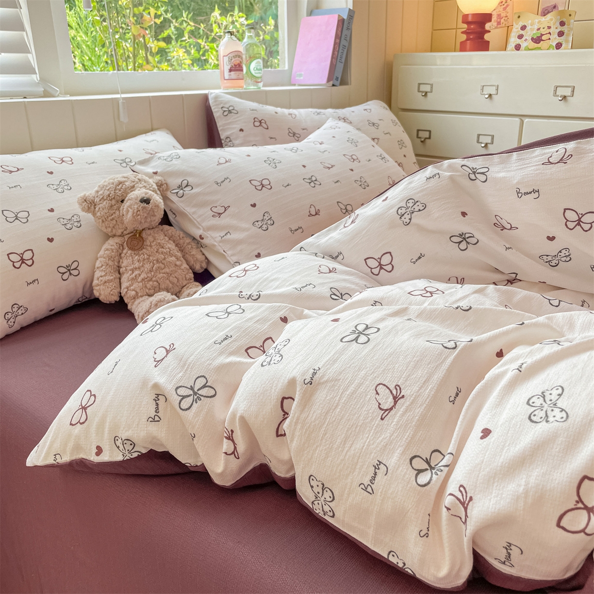 91家纺网 家纺一手货源 找家纺 如约 2025秋冬新款A类亲肤棉印花套件 艺术