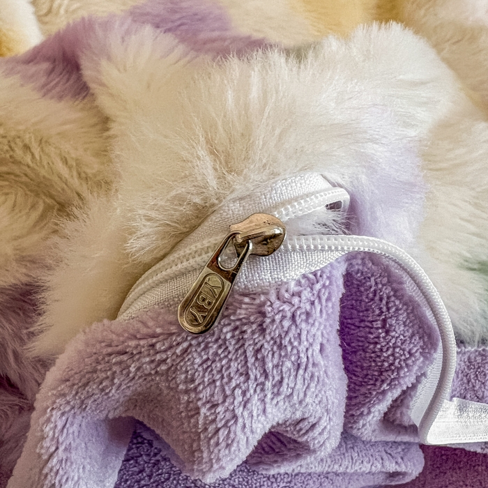 91家纺网 家纺一手货源 找家纺 典曼家纺 2025新款亲肤舒适兔毛绒四件套 紫色花语