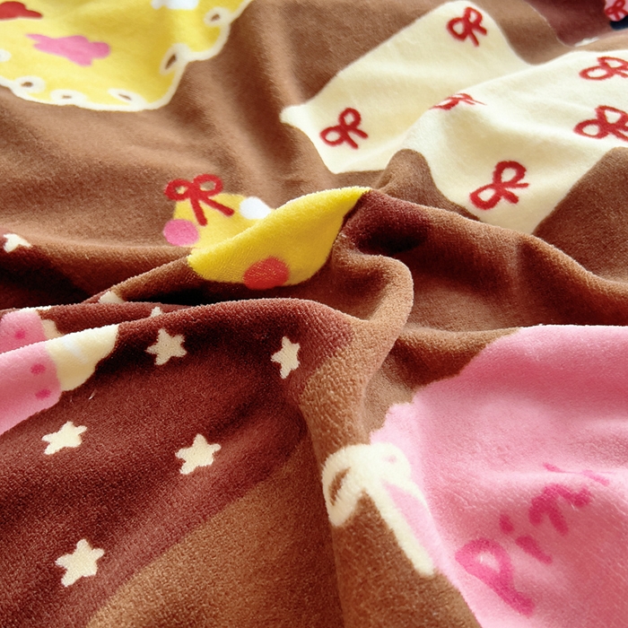 91家纺网 家纺一手货源 找家纺 找底底家纺 2025新款加厚床盖款双面绒A类印花款牛奶绒四件套（日销50单客户，在优惠5元） 巧克力布丁