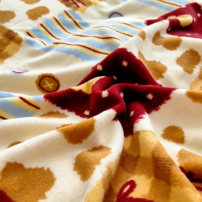 91家纺网 家纺一手货源 找家纺 找底底家纺 2025新款加厚床盖款双面绒A类印花款牛奶绒四件套（日销50单客户，在优惠5元） 焦糖布丁熊