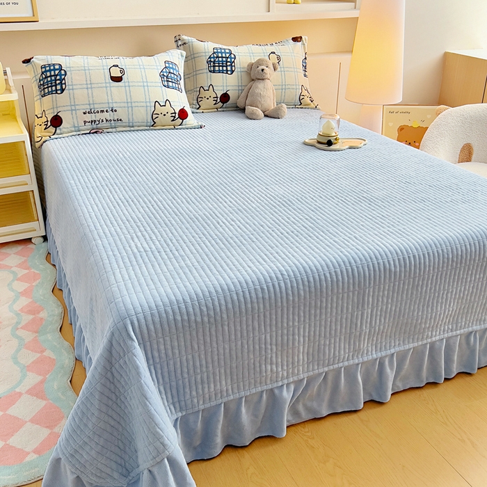 91家纺网 家纺一手货源 找家纺 找底底家纺 2025新款加厚床盖款双面绒A类印花款牛奶绒四件套（日销50单客户，在优惠5元） 奶糖小镇