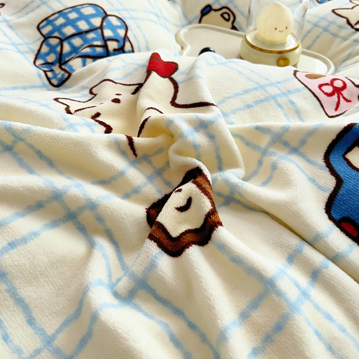 91家纺网 家纺一手货源 找家纺 找底底家纺 2025新款加厚床盖款双面绒A类印花款牛奶绒四件套（日销50单客户，在优惠5元） 奶糖小镇