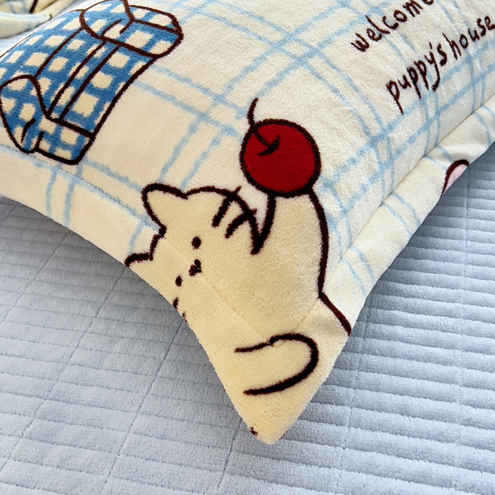 91家纺网 家纺一手货源 找家纺 找底底家纺 2025新款加厚床盖款双面绒A类印花款牛奶绒四件套（日销50单客户，在优惠5元） 奶糖小镇