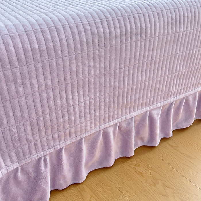 91家纺网 家纺一手货源 找家纺 找底底家纺 2025新款加厚床盖款双面绒A类印花款牛奶绒四件套（日销50单客户，在优惠5元） 紫蔻