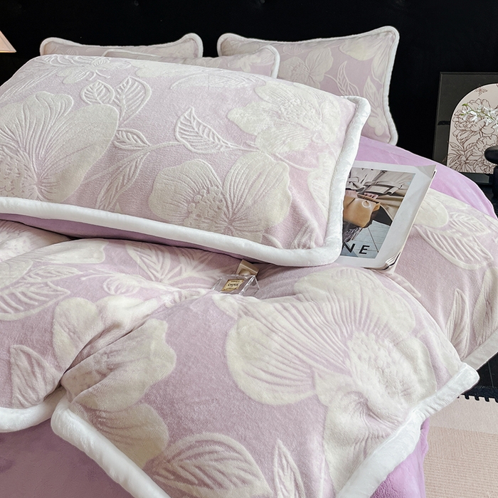 91家纺网 家纺一手货源 找家纺 （总）诺梵 2025新款8斤立体雕花牛奶绒四件套_控价标准高于139，加大高于149