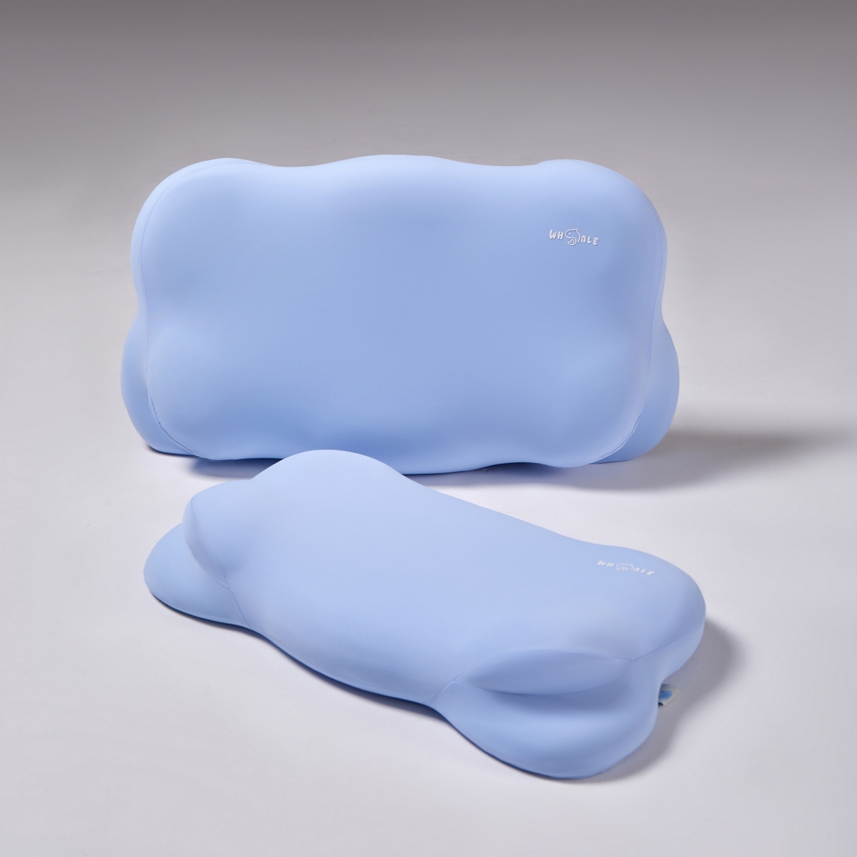 91家纺网 家纺一手货源 找家纺 芯链 2025新款小鲸鱼枕头枕芯 蓝色