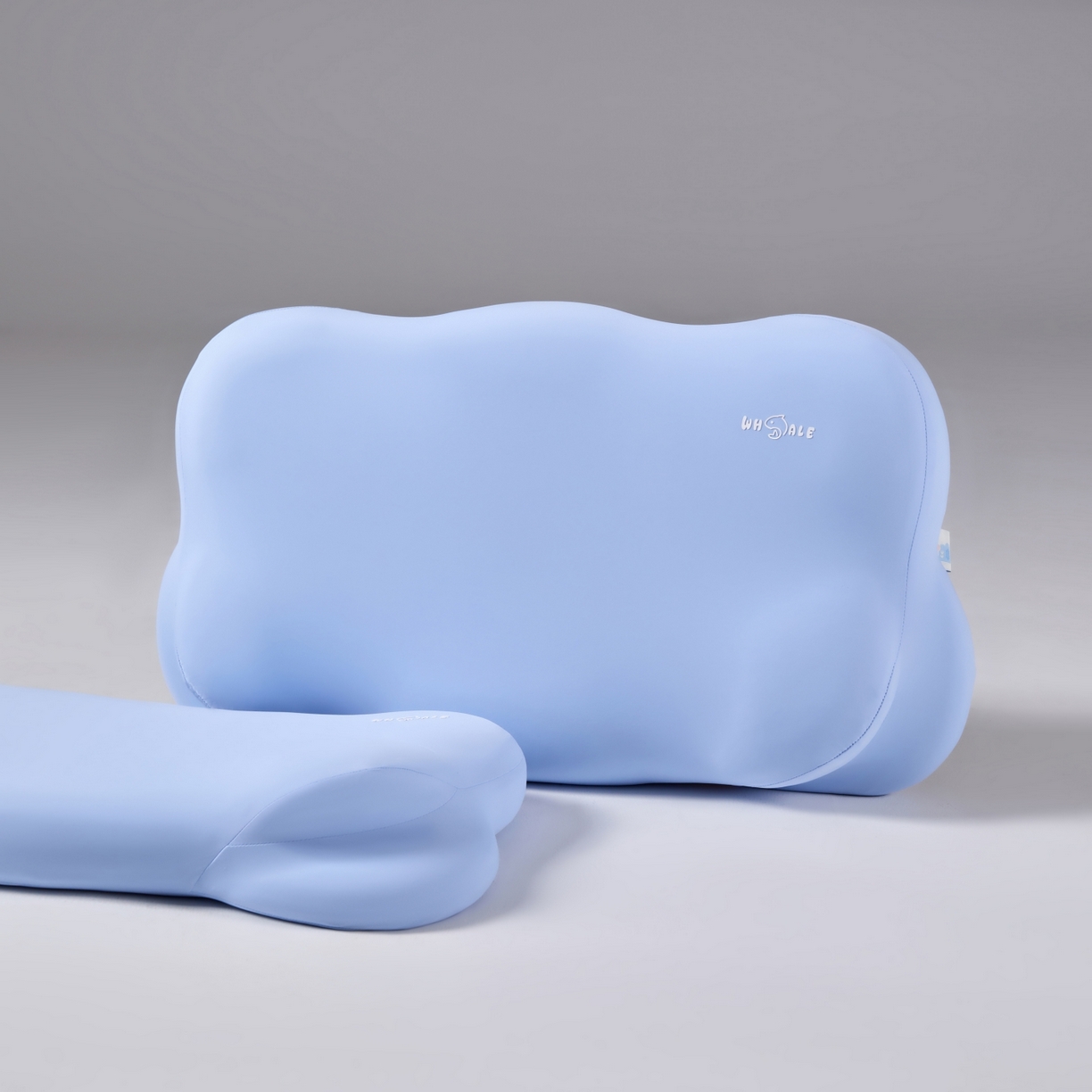 91家纺网 家纺一手货源 找家纺 芯链 2025新款小鲸鱼枕头枕芯 蓝色