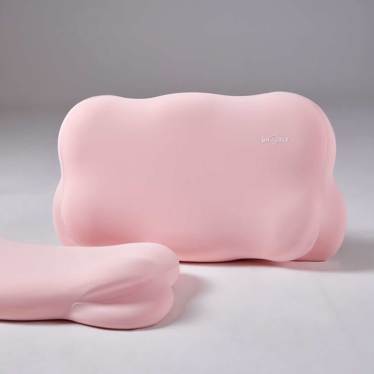 91家纺网 家纺一手货源 找家纺 芯链 2025新款小鲸鱼枕头枕芯 粉色