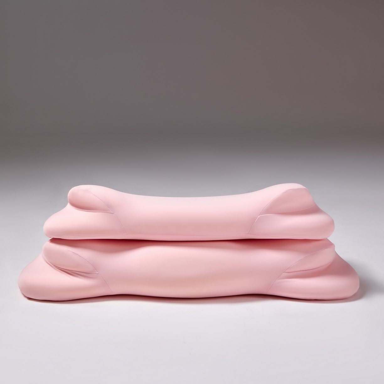 91家纺网 家纺一手货源 找家纺 芯链 2025新款小鲸鱼枕头枕芯 粉色