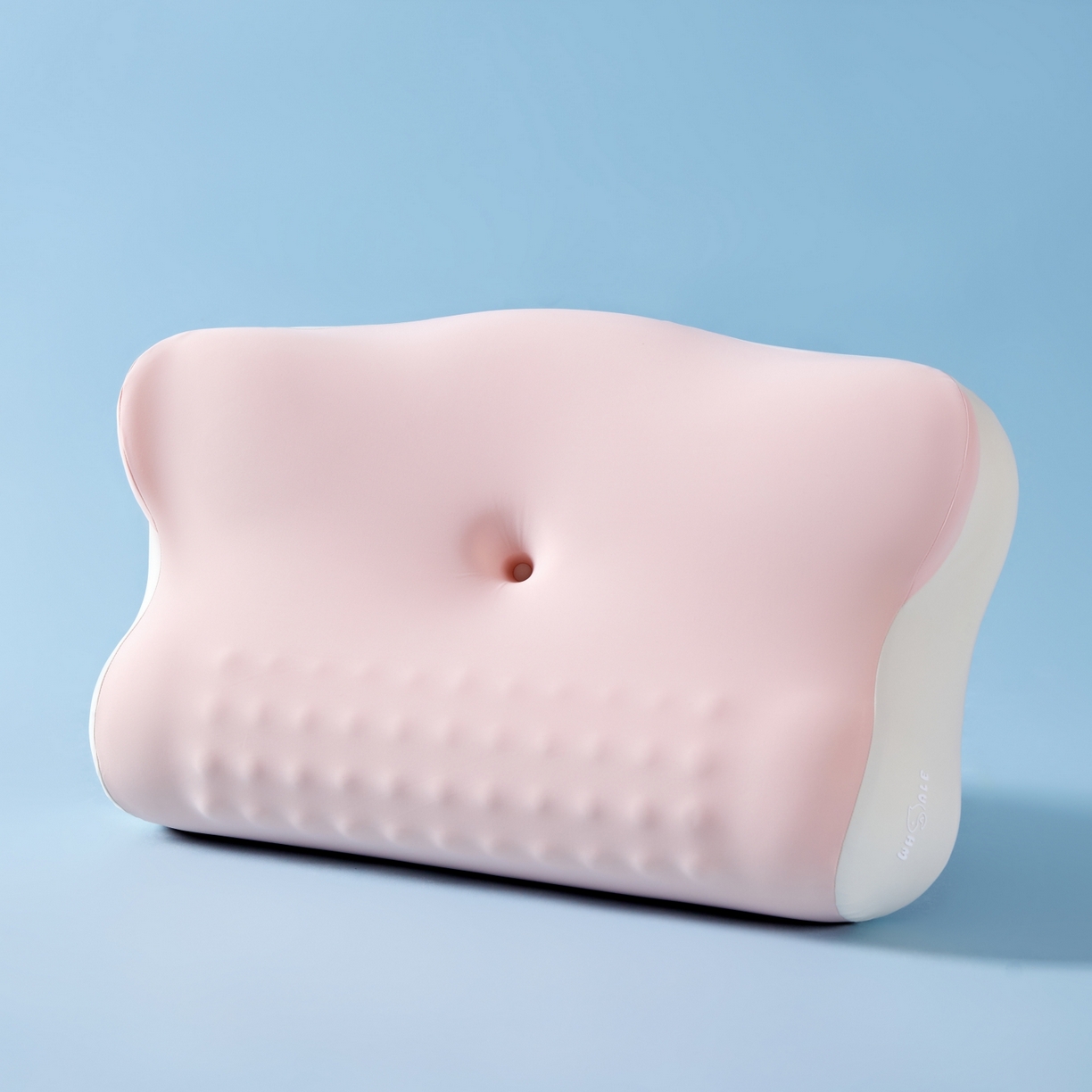 91家纺网 家纺一手货源 找家纺 芯链 2025新款云舒牵引枕头枕芯 豆沙粉