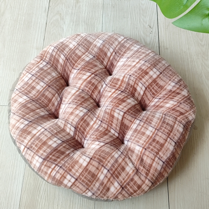 91家纺网 家纺一手货源 找家纺 2025新款牛奶绒格子坐垫垫子蒲团垫子蒲团坐垫家用地上榻榻米日式茶几客厅飘窗地毯圆形坐墩懒人地垫子