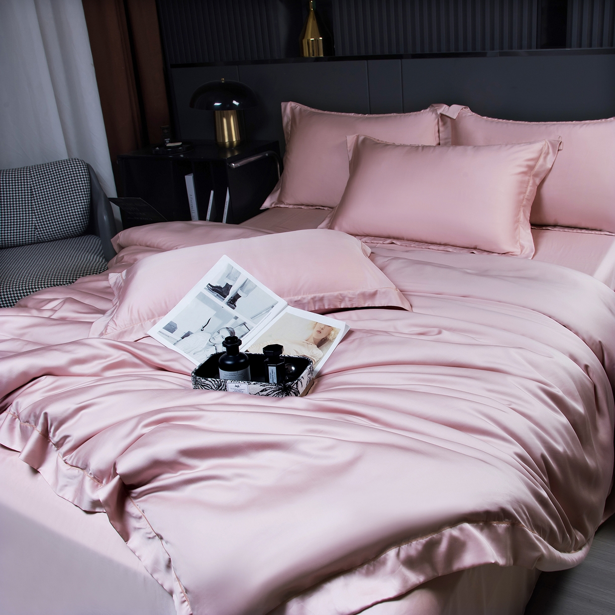 91家纺网 家纺一手货源 找家纺 （总）卡迪亚家纺 2025春夏新款兰精天丝四件套