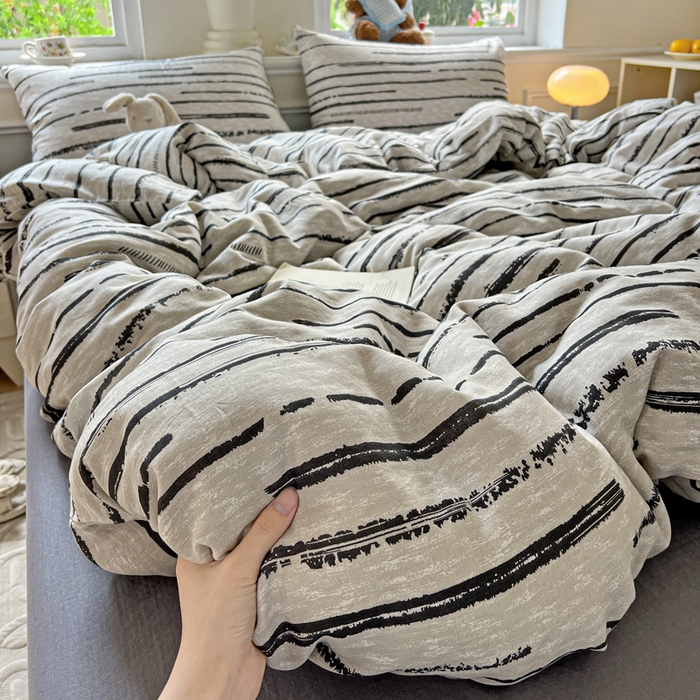 91家纺网 家纺一手货源 找家纺 （总）仟网汇 2025新款全棉纯棉层纱四件套