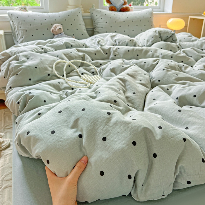 91家纺网 家纺一手货源 找家纺 （总）仟网汇 2025新款全棉纯棉层纱四件套