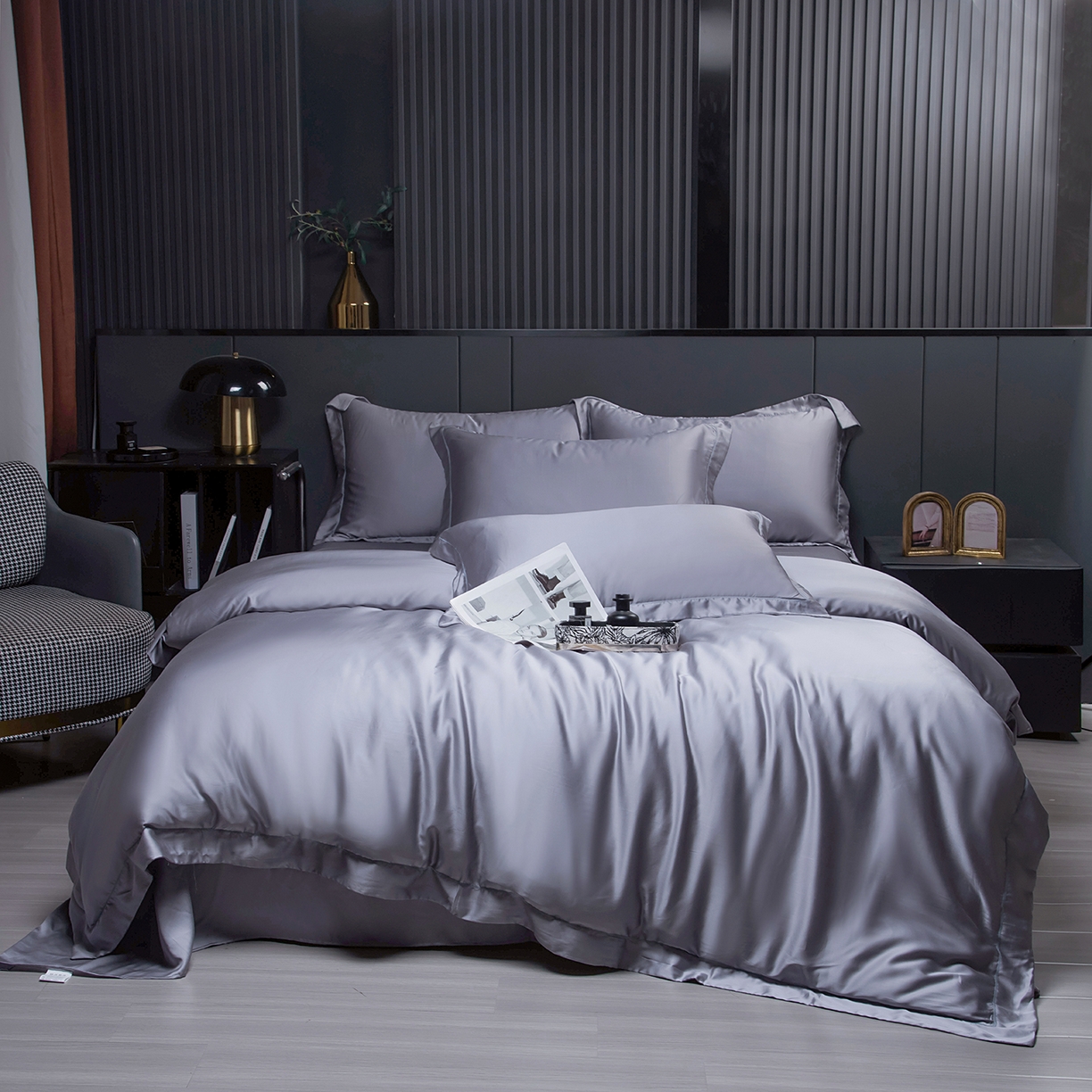 91家纺网 家纺一手货源 找家纺 （总）卡迪亚家纺 2025春夏新款兰精天丝四件套