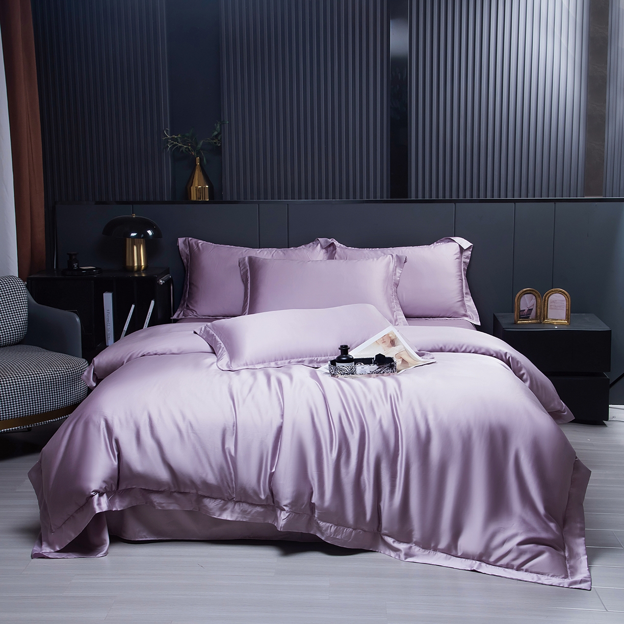 91家纺网 家纺一手货源 找家纺 （总）卡迪亚家纺 2025春夏新款兰精天丝四件套