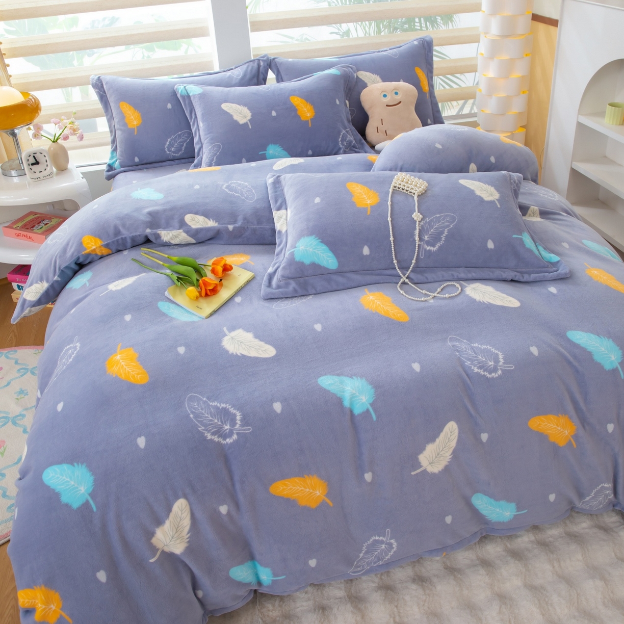 91家纺网 家纺一手货源 找家纺 （总）卡迪亚家纺 2025新款金雕绒系列四件套