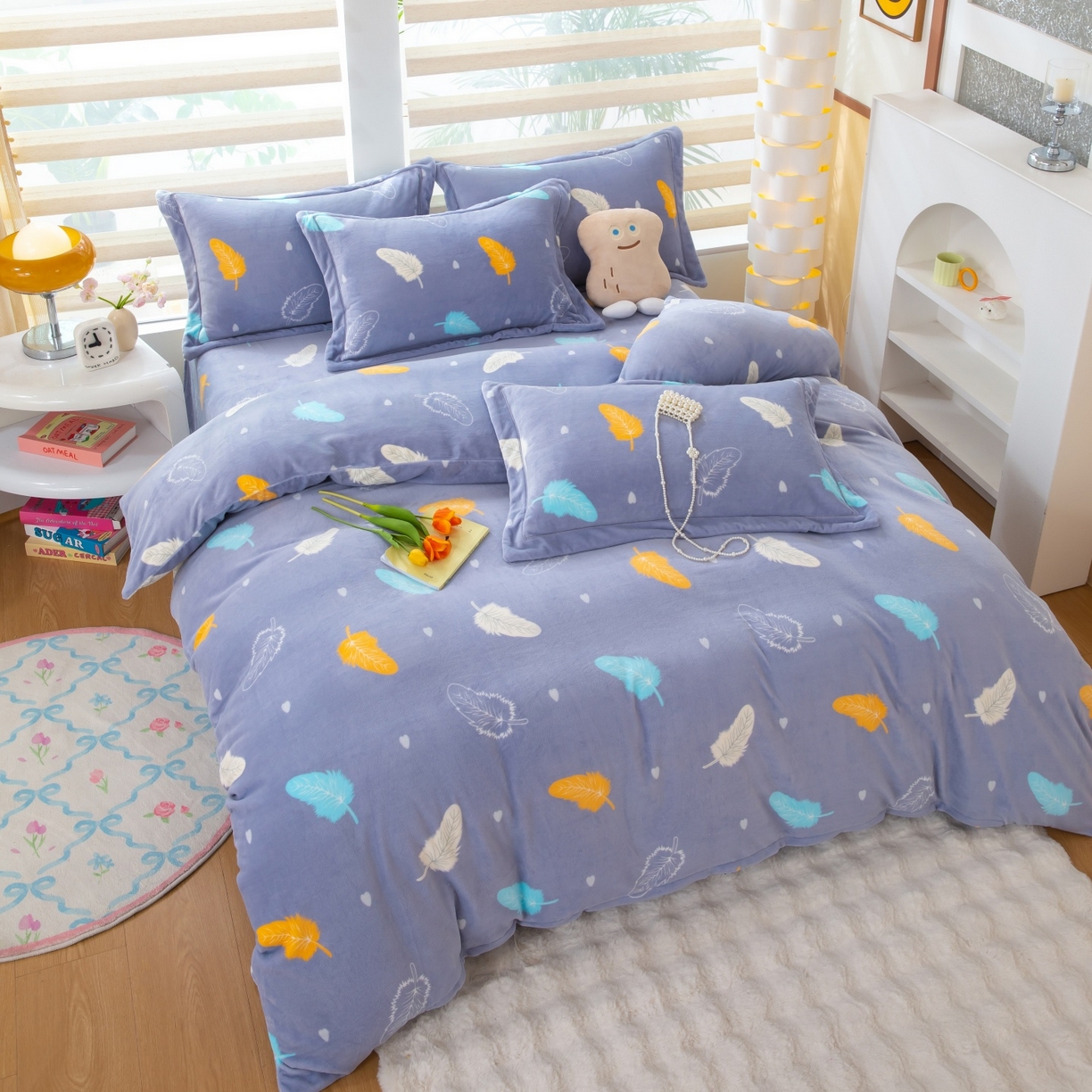 91家纺网 家纺一手货源 找家纺 （总）卡迪亚家纺 2025新款金雕绒系列四件套