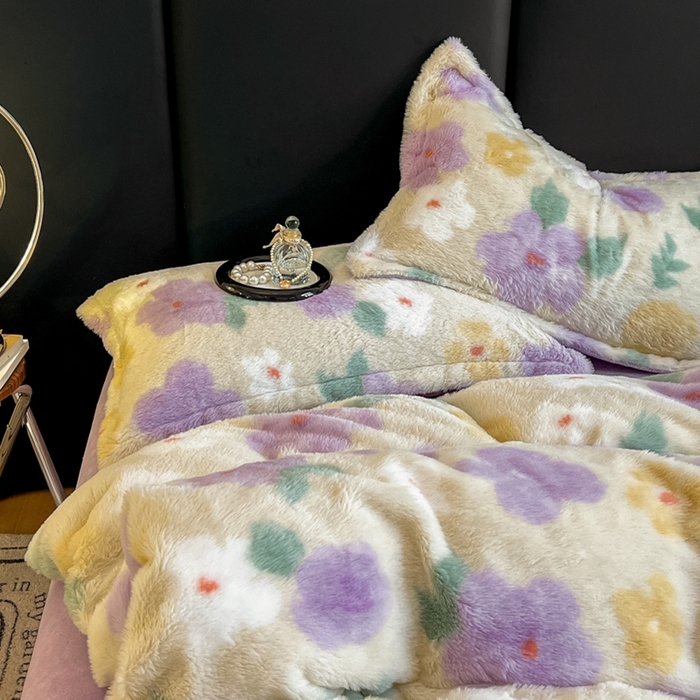 91家纺网 家纺一手货源 找家纺 （总）仟网汇 2025新款亲肤舒适兔毛绒四件套