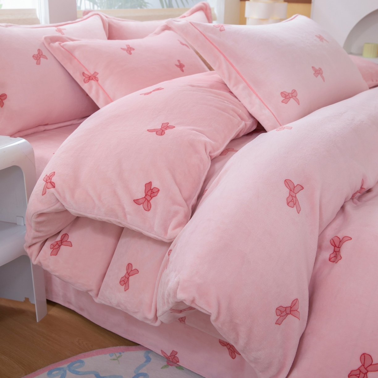 91家纺网 家纺一手货源 找家纺 （总）卡迪亚家纺 2025新款金雕绒系列四件套