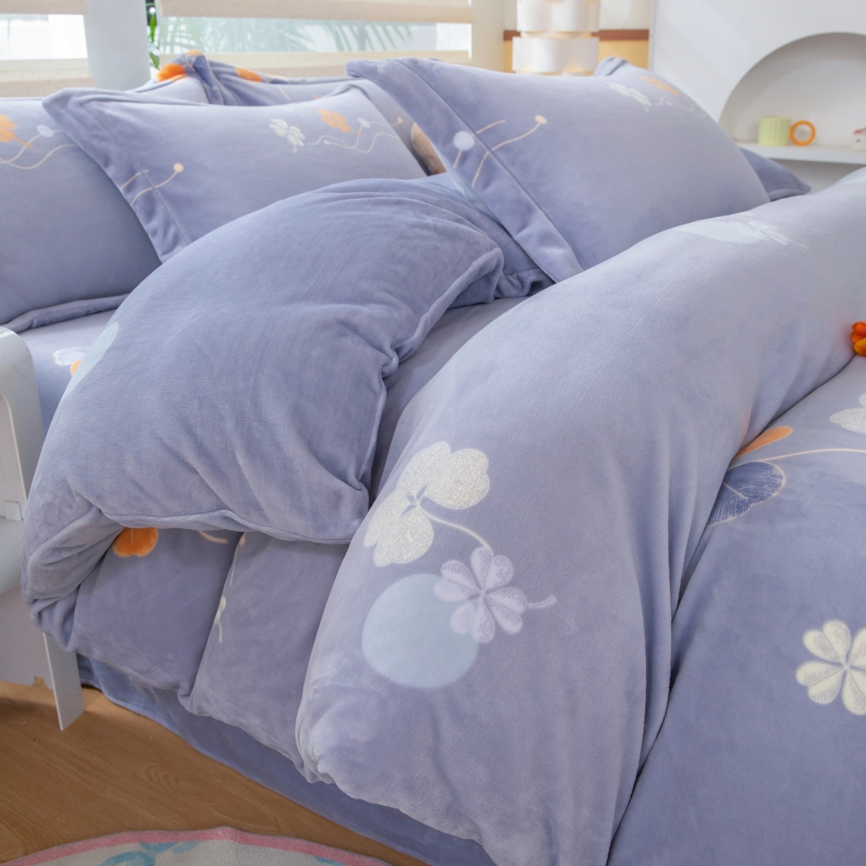 91家纺网 家纺一手货源 找家纺 （总）卡迪亚家纺 2025新款金雕绒系列四件套