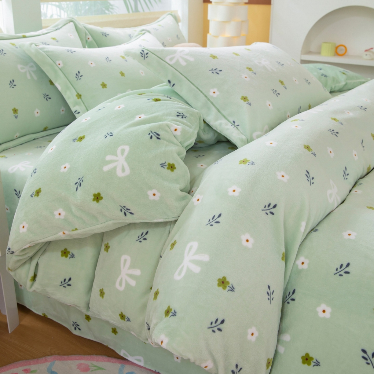 91家纺网 家纺一手货源 找家纺 （总）卡迪亚家纺 2025新款金雕绒系列四件套