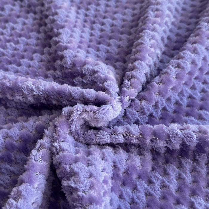 91家纺网 家纺一手货源 找家纺 翎盈家纺 2025新款云豆绒枕巾绑带款防滑枕巾 云豆绒-紫