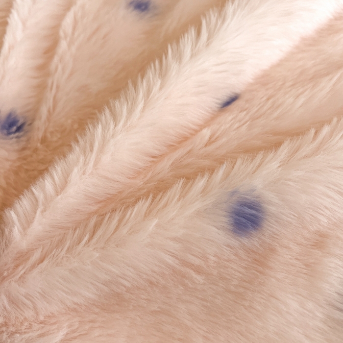 91家纺网 家纺一手货源 找家纺 仟网汇 2025新款亲肤舒适兔毛绒四件套 蝴蝶结点点-粉