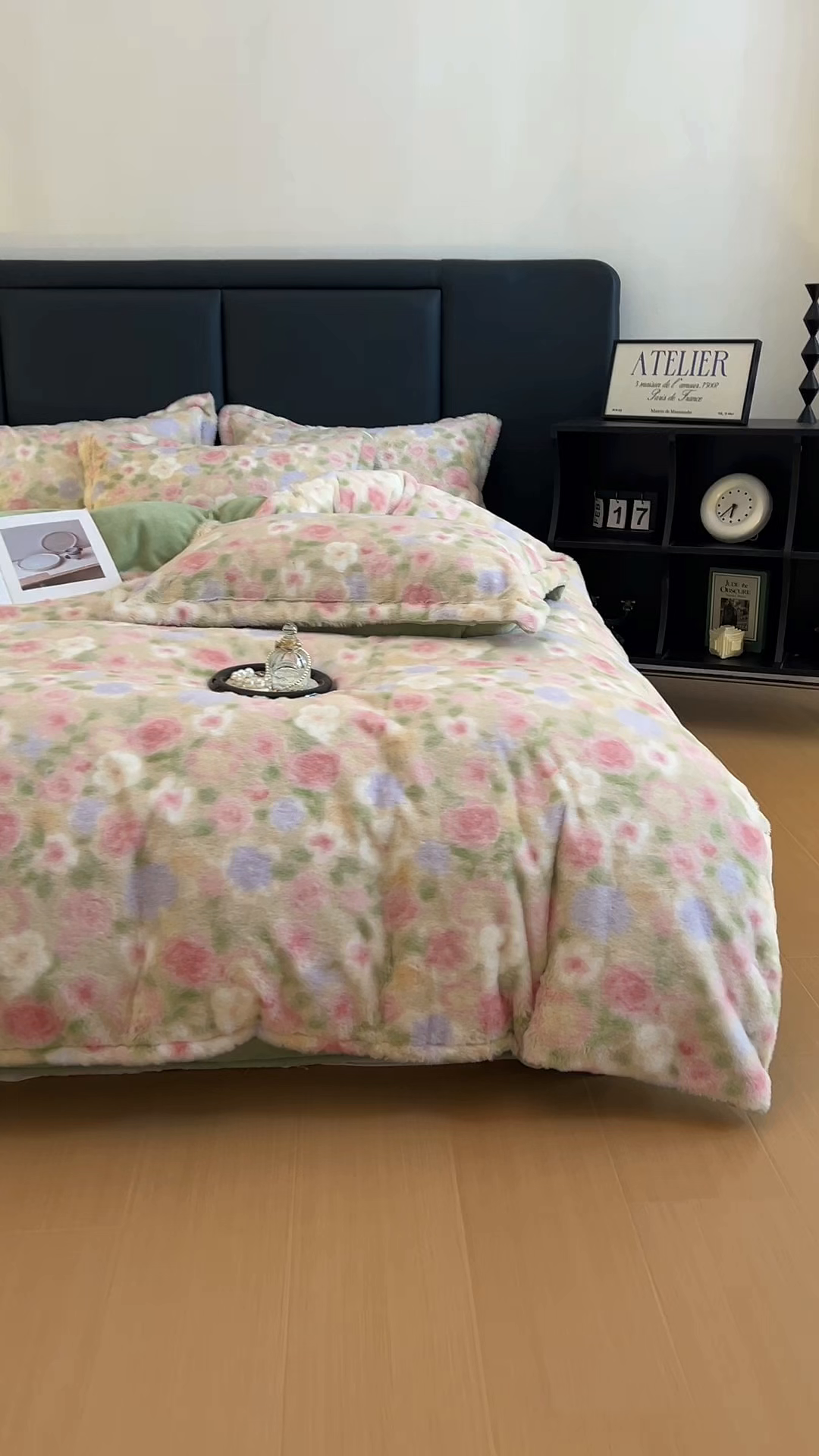 91家纺网 家纺一手货源 找家纺 仟网汇 2025新款亲肤舒适兔毛绒四件套 花满园